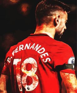 Bruno Fernandes Football Player paint by numbers