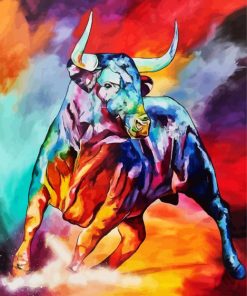 Bull Art paint by number