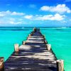 Cancun Beach Pier paint by number