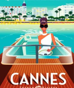 Cannes Poster paint by numbers