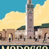 Casablanca Morocco Poster paint by number