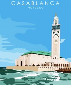 Casablanca Morocco paint by number