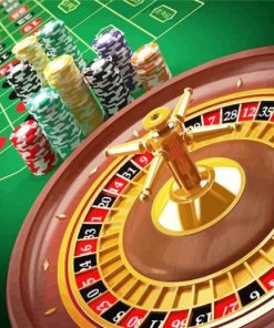 Casino Roulette Game paint by numbers