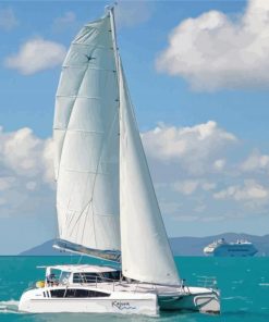 Catamaran Yacht paint by numbers