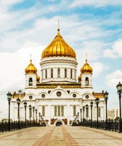 Cathedral Of Christ The Saviour Russsia paint by numbers