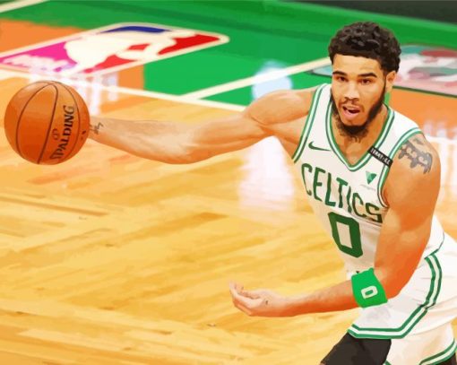 Celtics Jayson Tatum paint by numbers
