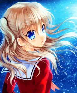 Charlotte Nao Tomori Anime Girl paint by numbers