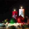 Christmas Candles paint by number