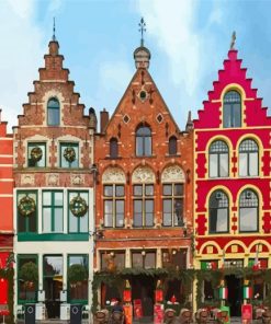 Christmas Vibe In Bruges paint by number