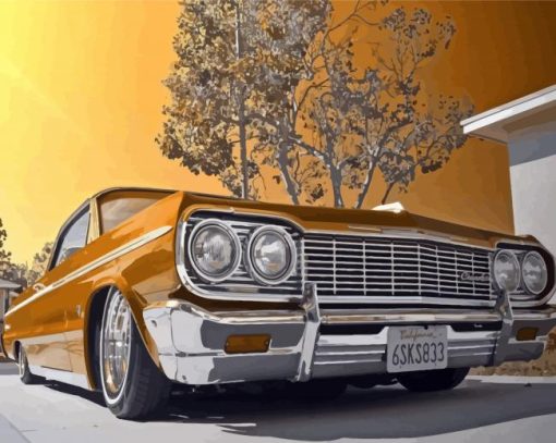 Classic Chevy Impala paint by number