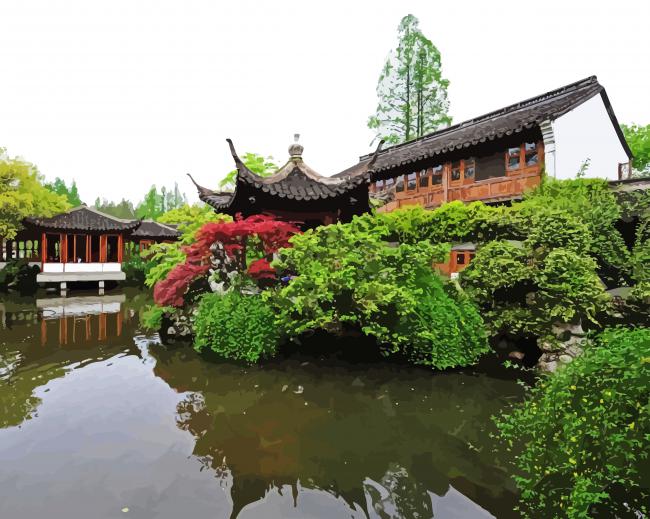 Classical Garden's Of Suzhou paint by number