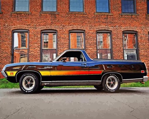 Classic Ford Ranchero paint by numbers