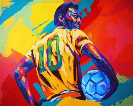 Colorful Pele paint by number