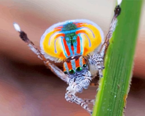 Colorful Spider paint by number