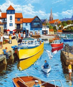 Countryside Harbour paint by numbers