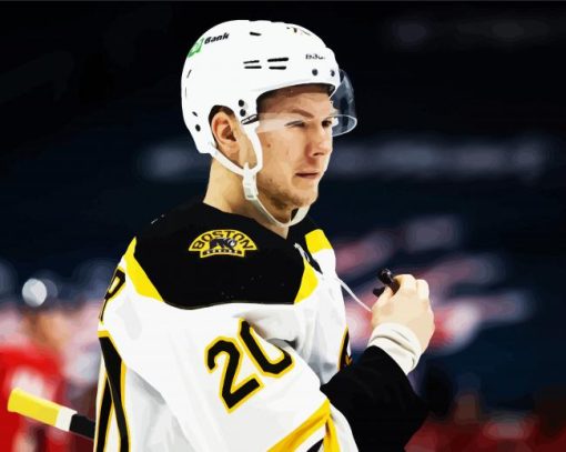 Curtis Lazar Boston Bruins Player paint by number