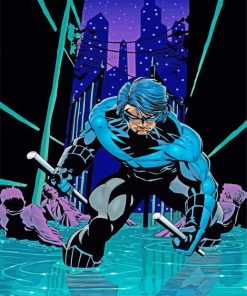 Dc Batman Nightwing paint by number