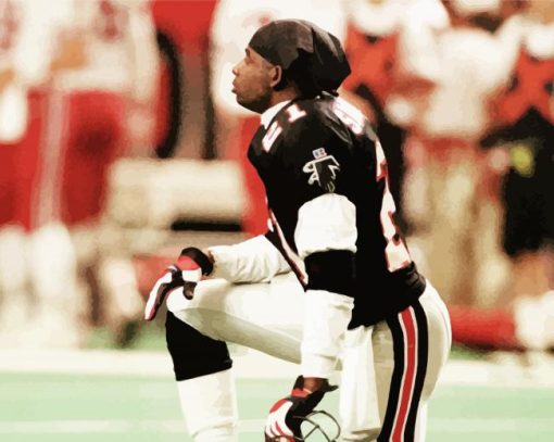 Deion Sanders Football Player paint by number