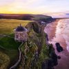 Derry Mussenden Temple Seascape paint by number