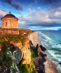 Derry Mussenden Temple paint by numbers