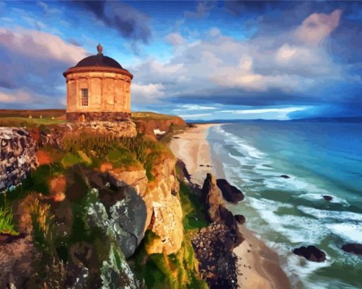 Derry Mussenden Temple paint by numbers