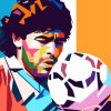 Diego Maradona Pop Art paint by number