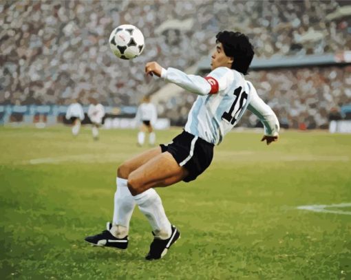 Diego Maradona paint by number