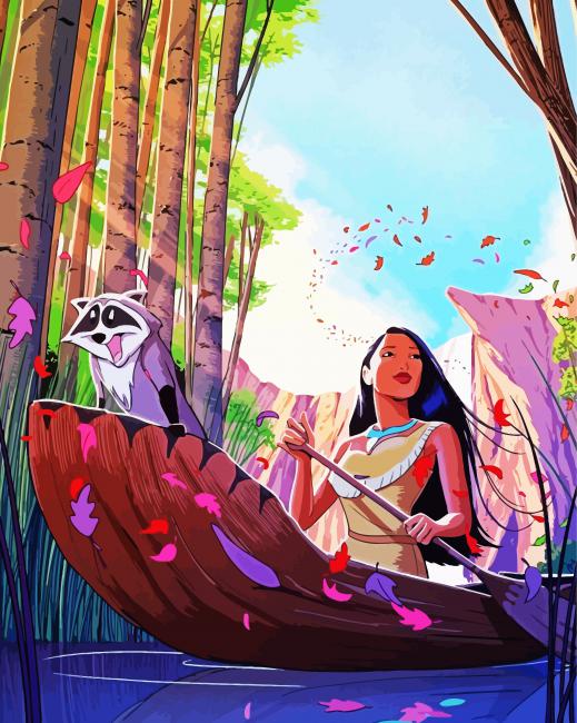 Disney Animation Pocahontas Paint By Numbers - PBN Canvas