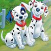 Disney Dalmatian Dogs paint by numbers