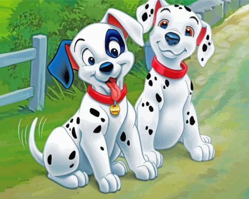 Disney Dalmatian Dogs paint by numbers