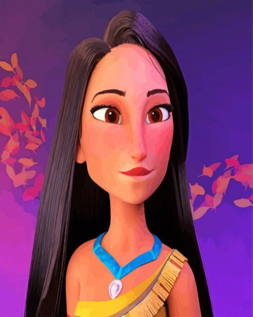 Disney Pocahontas Princess paint by number