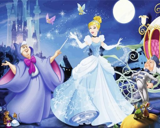 Disney Princess Cindrella paint by numbers