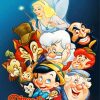 Disney Pinocchio Characters paint by number