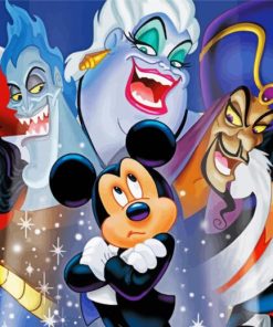 Disney villains paint by number