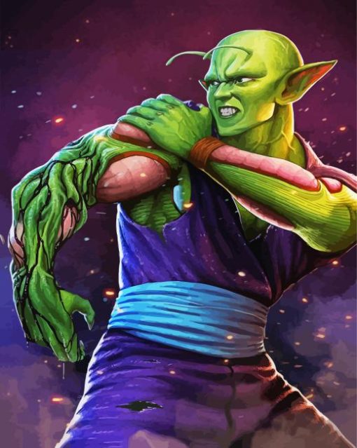 Dragon Ball Z Piccolo paint by number