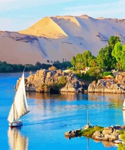 Egypt Nile River paint by number