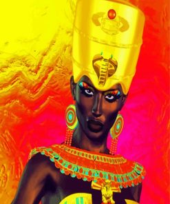 Egyptian Nubian Princess paint by number