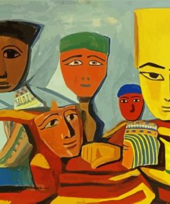 Egyptian Masks Martiros Saryan paint by numbers