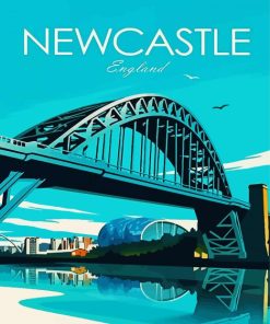 England Newcastle Posterpaint by number