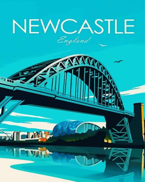 England Newcastle Posterpaint by number