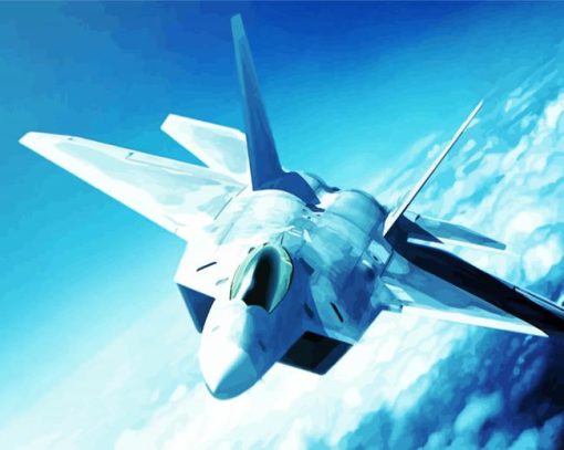 F22 Raptor paint by numbers