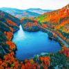 Fall Foliage Adirondack Mountains paint by number
