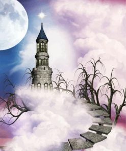 Fantasy Castle Path paint by number
