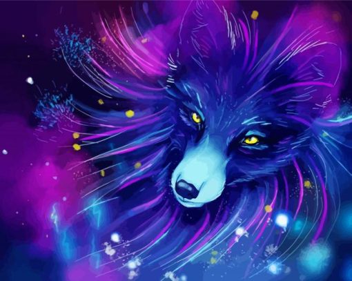 Fantasy Fox Art paint by numbers