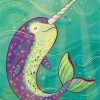 Fantasy Narwhal paint by number