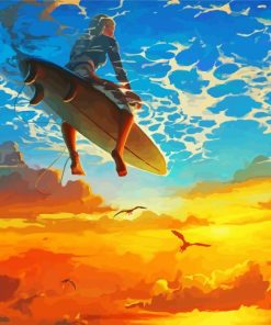 Fantasy Surfer paint by number