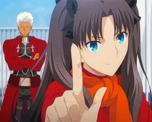 Cute Fate Stay Night Characters paint by numbers