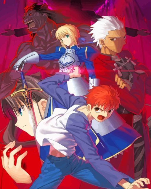 Fate Stay Night Video Games paint by numbers