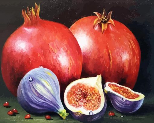 Figs And Pomegranates paint by numbers