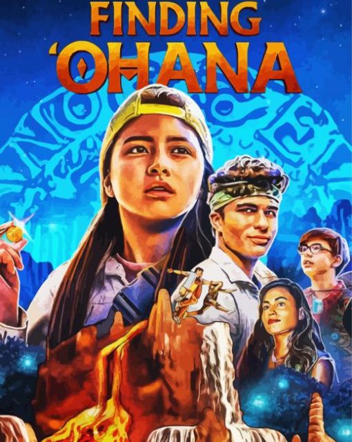 Finding Ohana Movie Poster paint by numbers